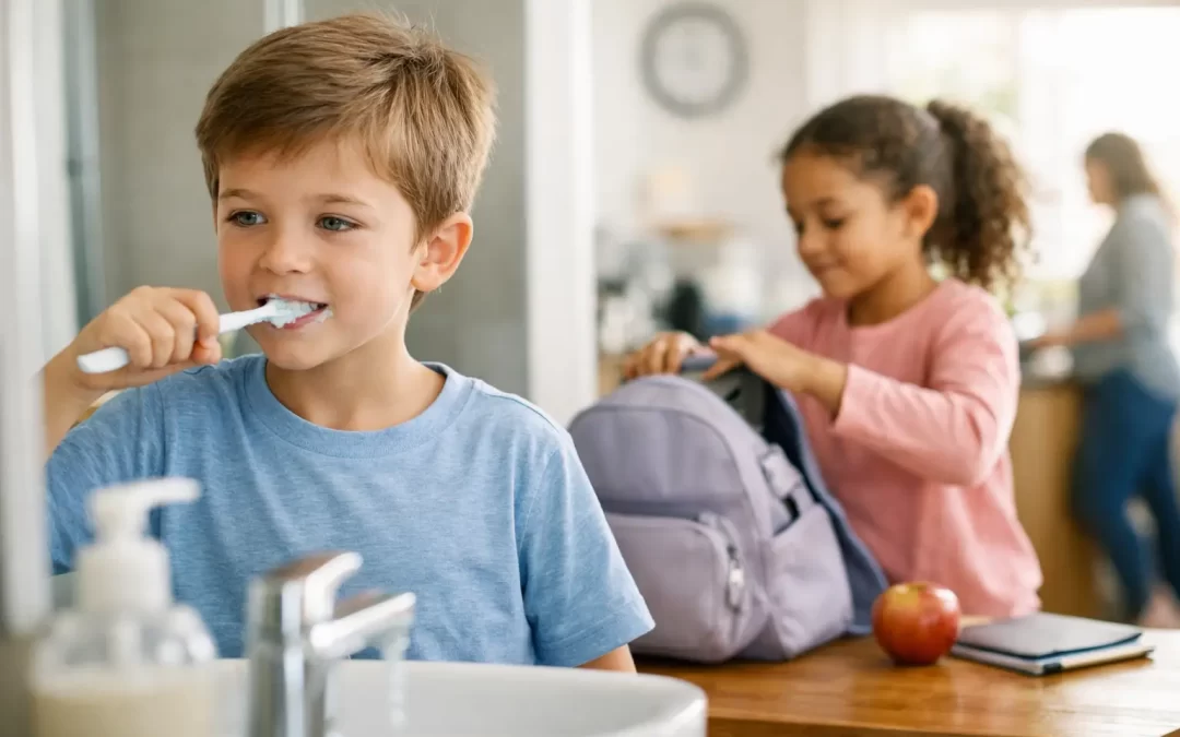 Rotinas para crianças em idade escolar